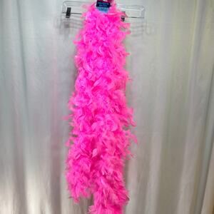 Darice Chandelle Feather Boa Bright/Hot Pink Lot of 2 5.5 Ft/66 In. New 37 Gram